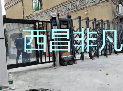 涼山彝族自治州西昌市涼山彝文編譯室電動伸縮門人臉識別智能小門